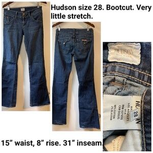 Women’s Hudson jeans size 28